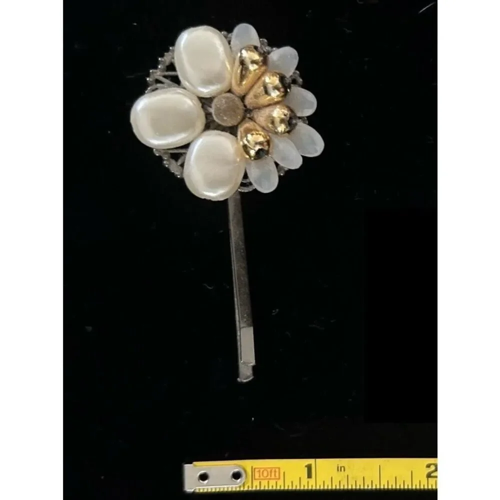 NEW Anthropologie Floral Beaded Hair Pin